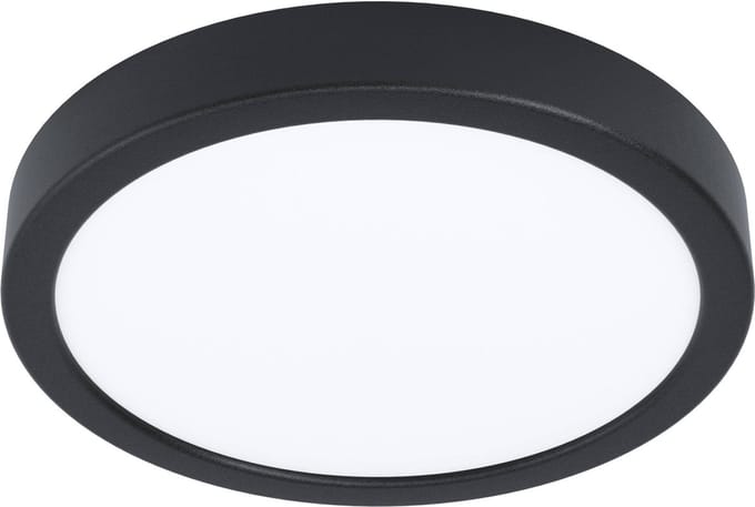 EGLO Fueva 5 Opbouwlamp - LED - Ø 21 cm - Zwart/Wit - Bewegingssensor