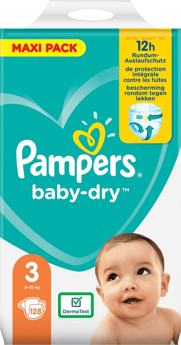 Pampers Baby-Dry - Luiers - 3 - 6-10 kg - 128st