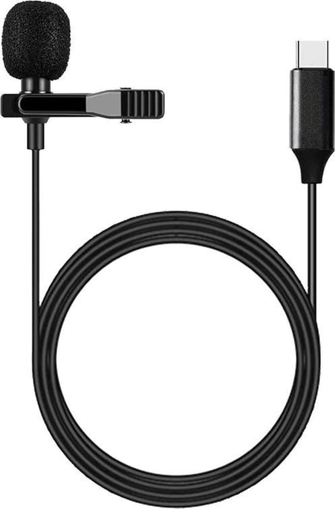 DrPhone PX2 Basic Lavalier USB-C Microfoon Zonder DAC – Compacte Clip-On Microfoon voor Heldere Stemopnames