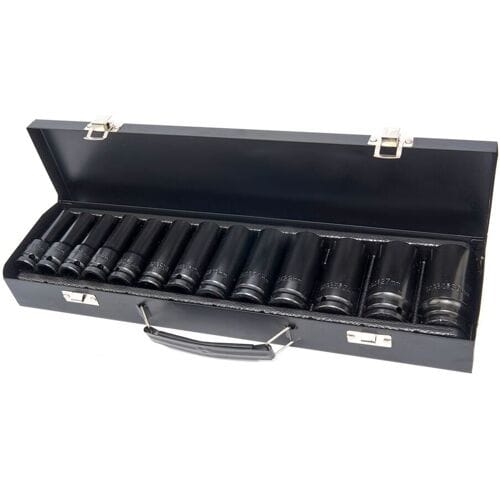 HBM lange krachtdoppenset metrisch 1/2 inch, 13-delig