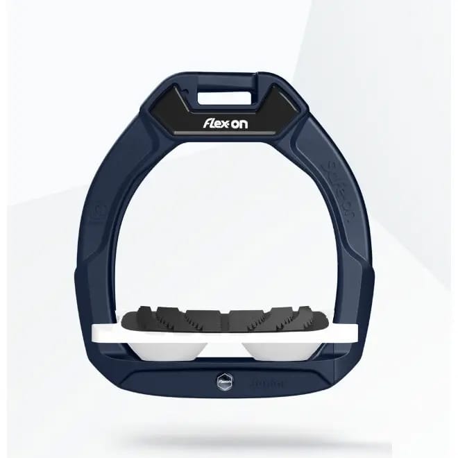 Veiligheidsstrijgers Paardrijden Incliné Grip Marine/Wit/Wit Kind Flex-On Safe-On