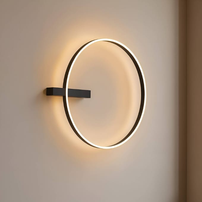 Lucande LED plafondlamp Isalin, 60 cm, zwart, CCT, dimbaar