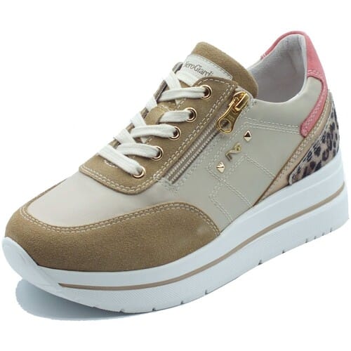 Lage Sneakers NeroGiardini E615204D Velour Nudo Velvet