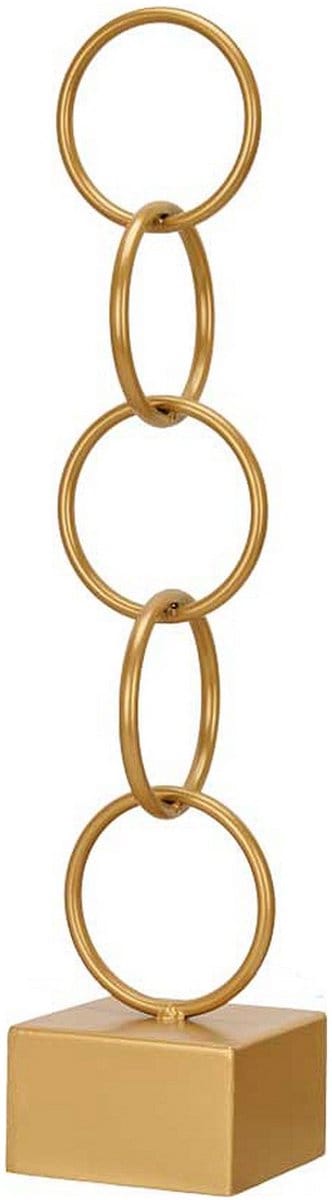 Decoratieve figuren Ringen Gouden Metaal (12,5 x 60,5 x 12,5 cm)