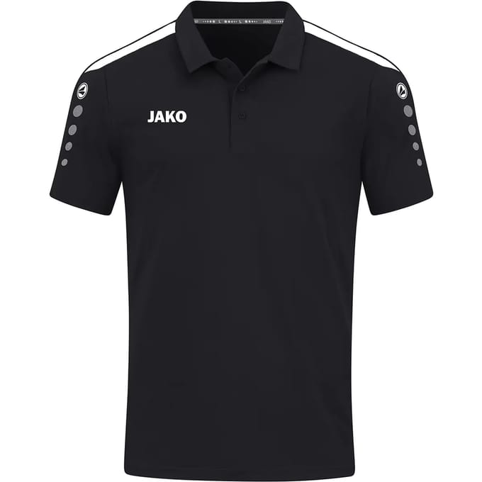 Jako Power Polo Dames - Zwart | Maat: 36
