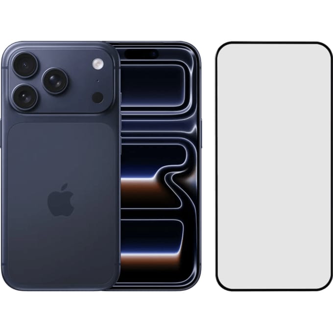 Apple iPhone 17 Pro 1TB Blauw + BlueBuilt Screenprotector Glas