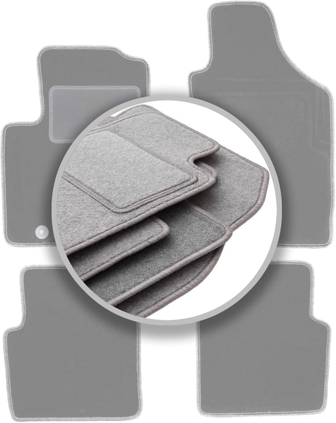 Grijze automatten voor: Fiat 500 cabrio, hatchback (2007-2013)