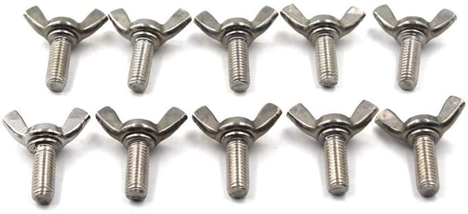 Rvs Vleugelbout M8x40 Set - Handvast Blondeer Schroeven (10 Stuks)