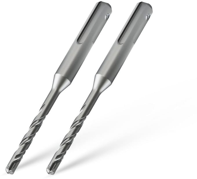 Professionele SDS Plus Boor 6 x 110 cm - 2 Stuks - Ideaal voor Steen en Beton