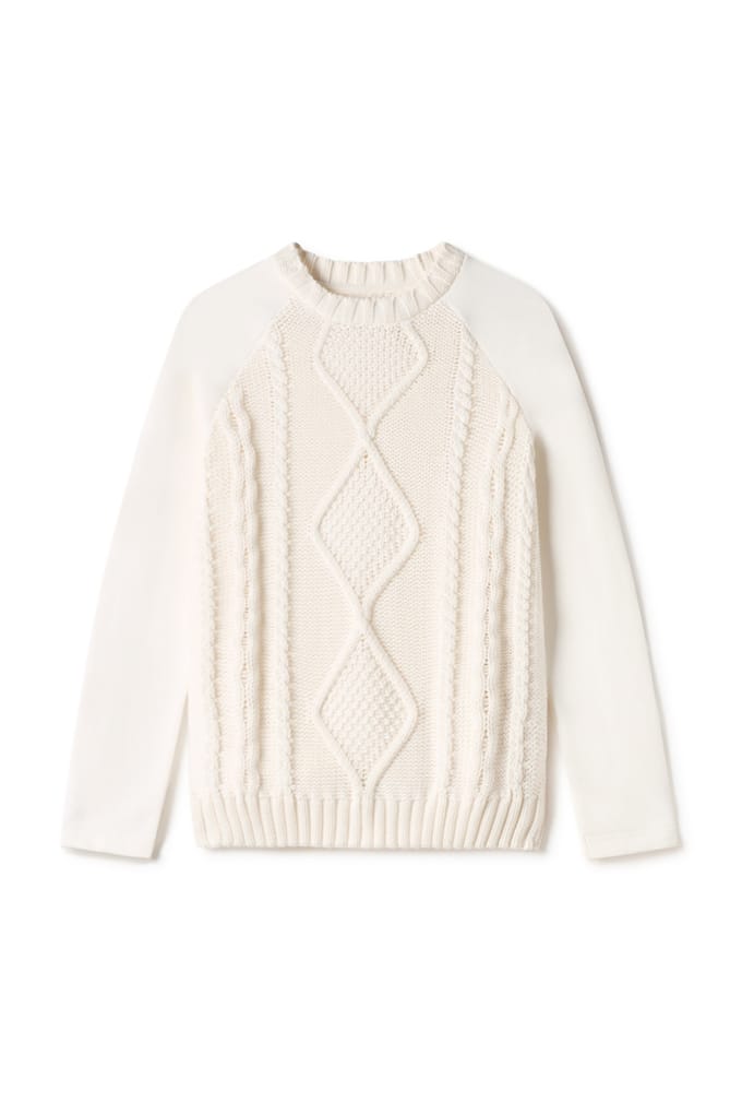 TWOTHIRDS Nares Sweatshirt Ecru Maat: M | Sweaters Outlet | Dames | Wit