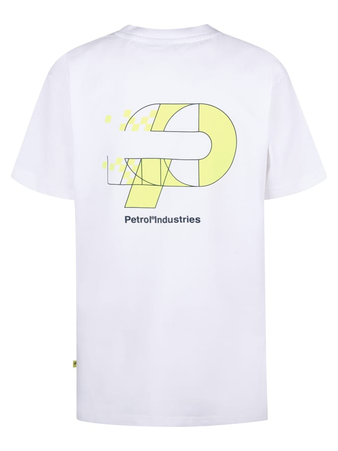 Petrol Industries - Jongens Artwork T-shirt Oceancrest - Wit - Maat 104