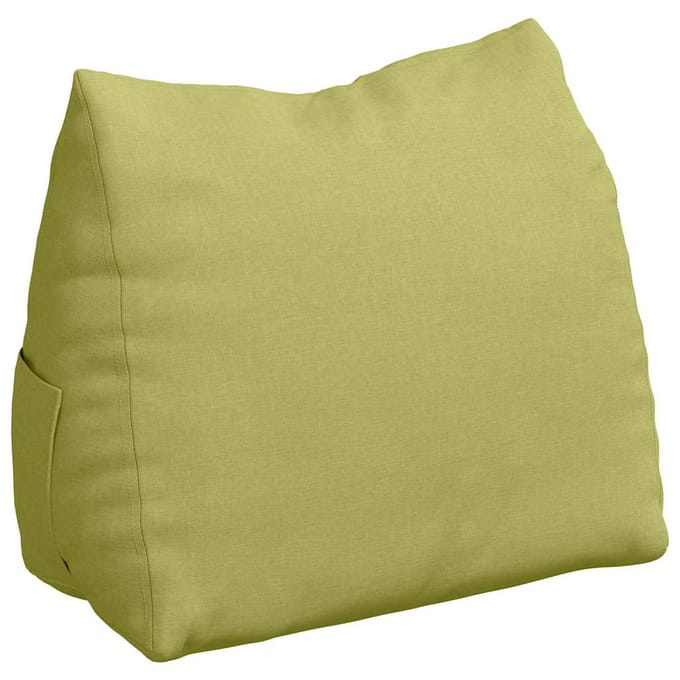 vidaXL - Rugkussen - Lichtgroen - 60 - x - 50 - x - 20 - cm - Stof