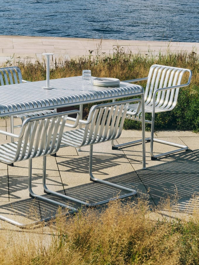 HAY Palissade tafel - verzinkt - 220 x 90 cm