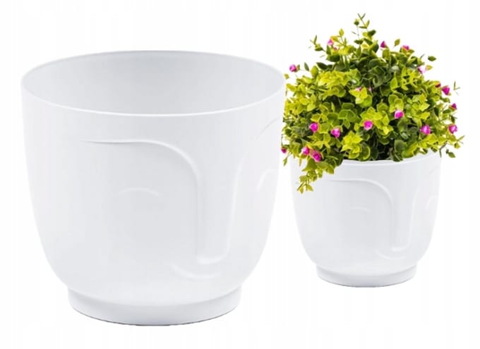 ATENA Pot WIT GLOSS Ø16,5cm H14,3cm - Stijlvolle deksel