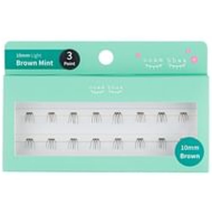 ccam bbak - Original Eyelash 3 Points - 9 Types 10mm Brown