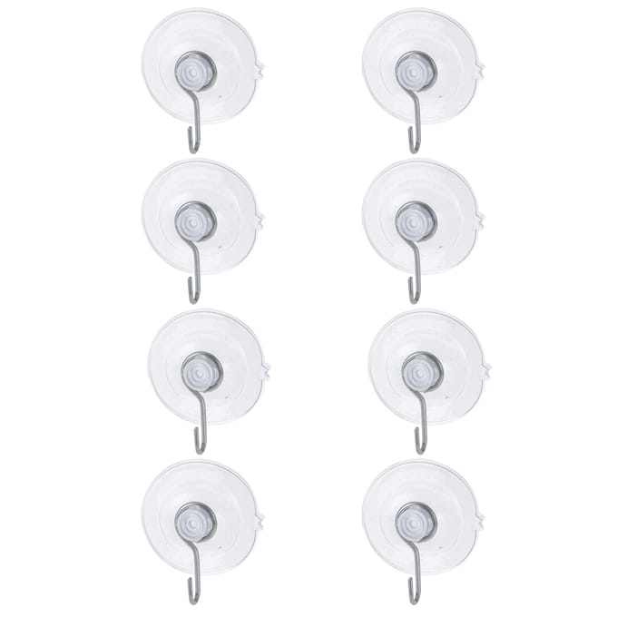 Trendoz Zuignaphaakjes - 8x stuks - 4 cm - handdoekhaakjes