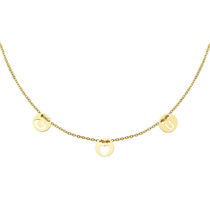 Ketting Eye Love You - Goud
