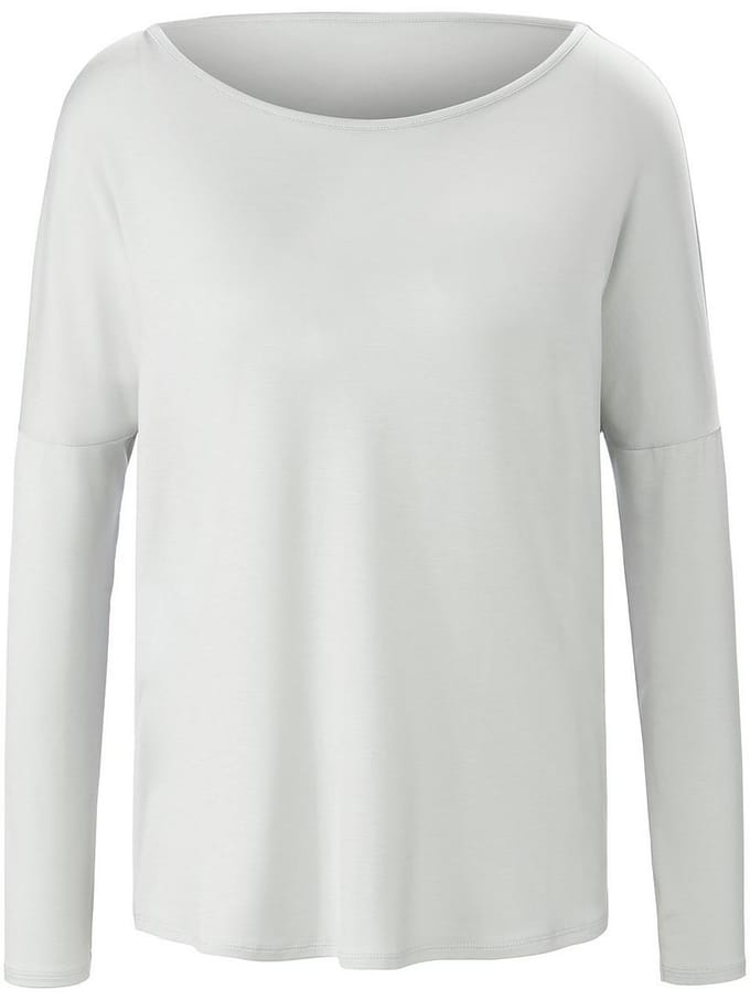 Shirt ronde hals en lange mouwen Van Peter Hahn grijs