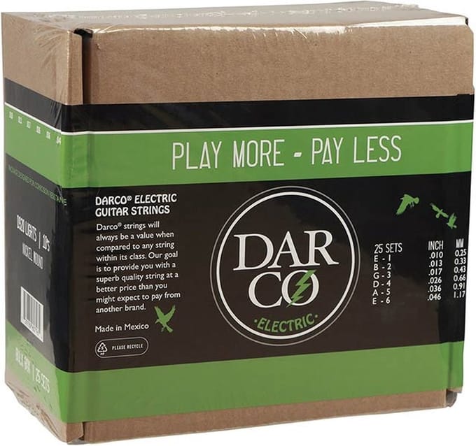Darco D920/BULK elektrische gitaarsnaren – 25-sets bulkset (010-046)