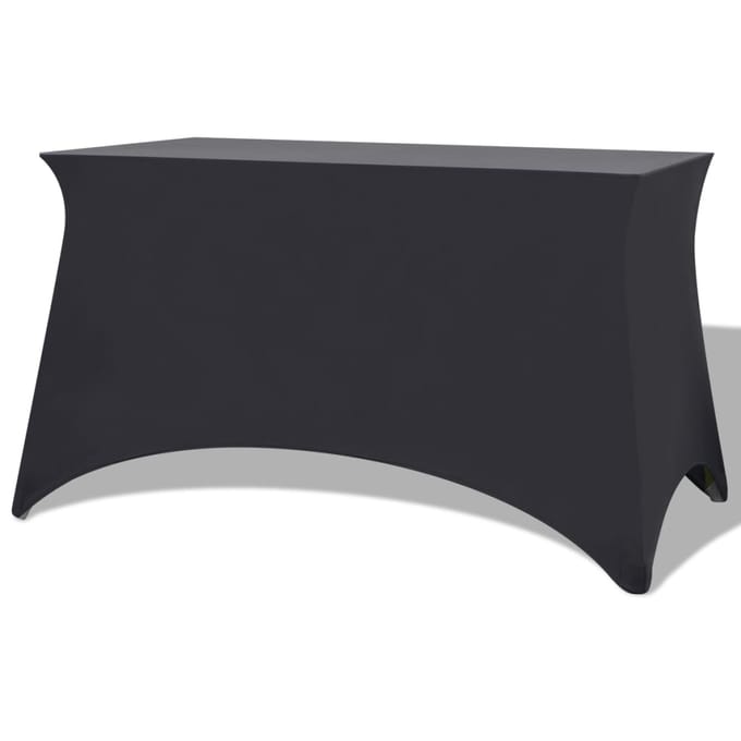 vidaXL - Tafelhoes - stretch - antraciet - 120x60,5x74 - cm - 2 - st