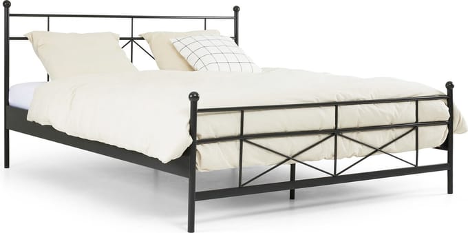 Maxi Bed Milano 2-persoons - 180 x 200 cm - antraciet