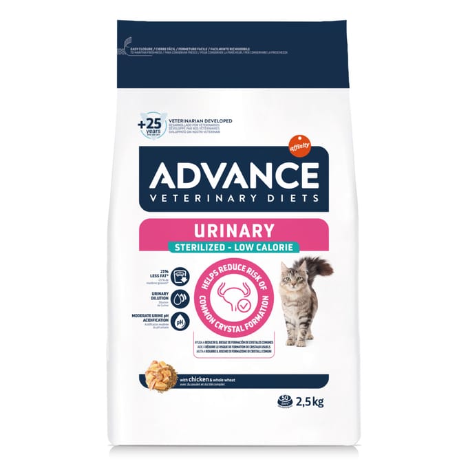 Advance - Veterinary Diet Cat - Urinary - Sterilized - Low Calorie - Kattenvoer - 2,5 kg