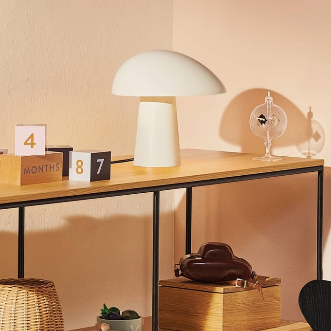 Fritz Hansen Night Owl Tafellamp, Gerookt Wit
