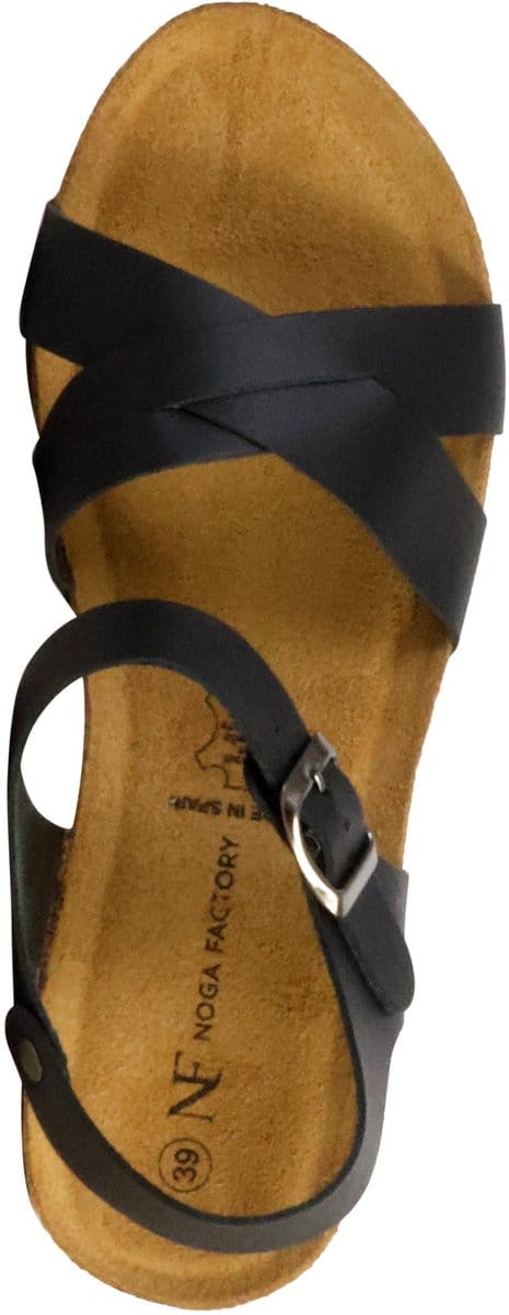 Leren sandalen met sleehak van Noga Ety Edge