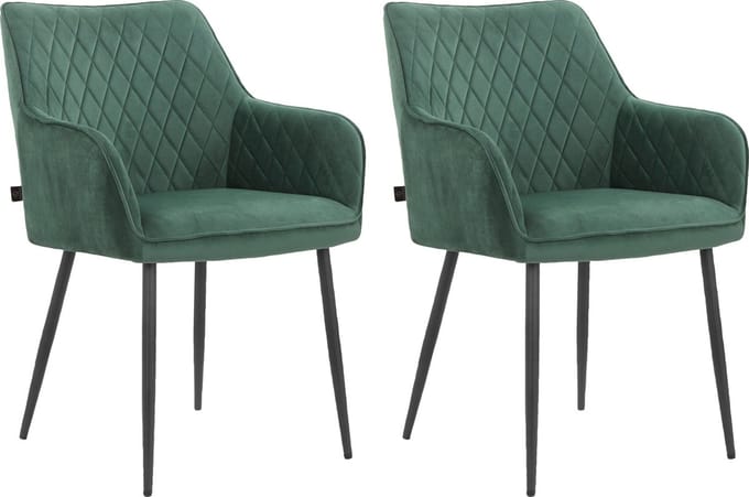 Elvira-Armstoel - 2 Pack - Donkergroen