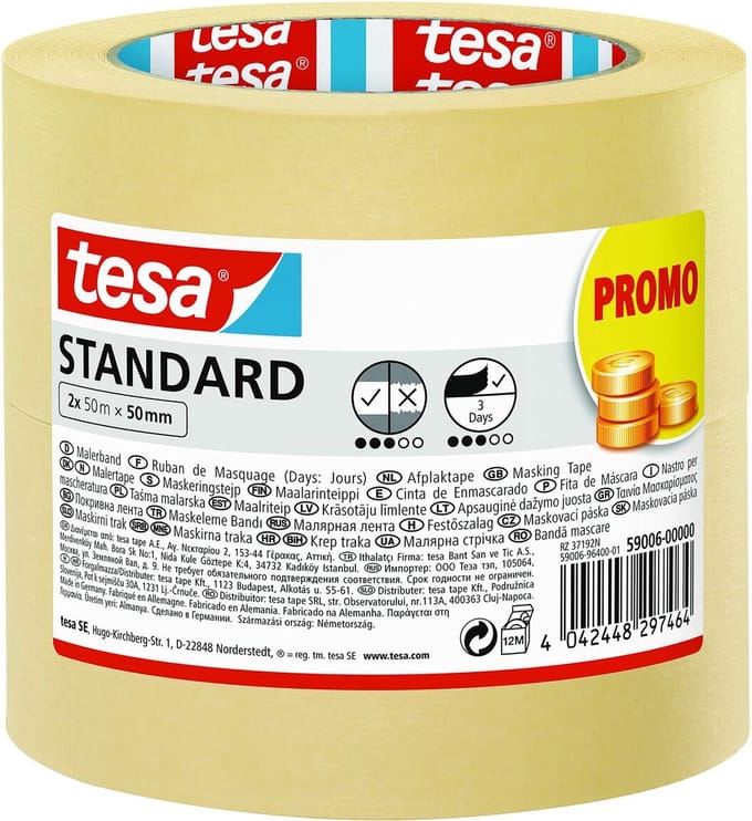 tesa 59006-00000-01 Schilderstape (l x b) 50 m x 50 mm 1 stuk(s)