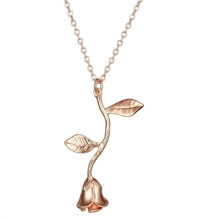 Roos ketting | rose gold gekleurd