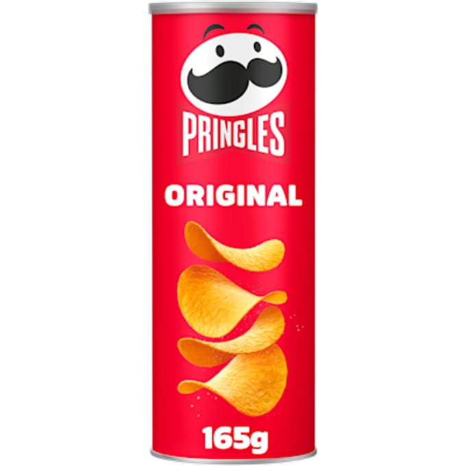 Pringles Chips original Doos 19 bussen x 165 gram