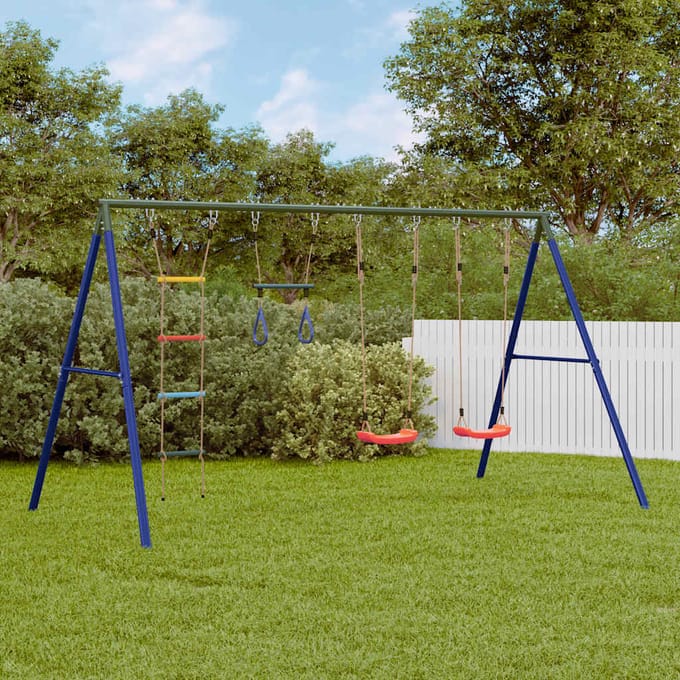 vidaXL Schommelset met schommels, trapeze en ladder