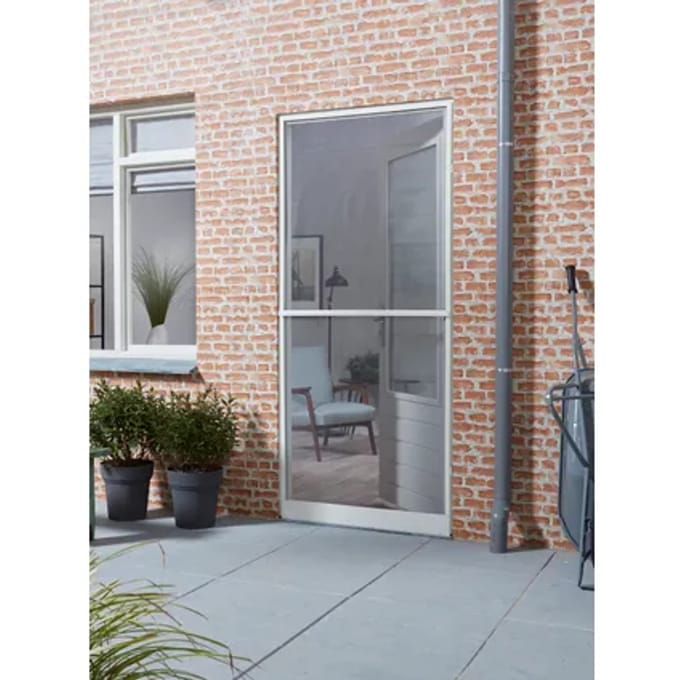 CANDO Vaste hordeur - vliegenhor Standard - 90x212 - Wit