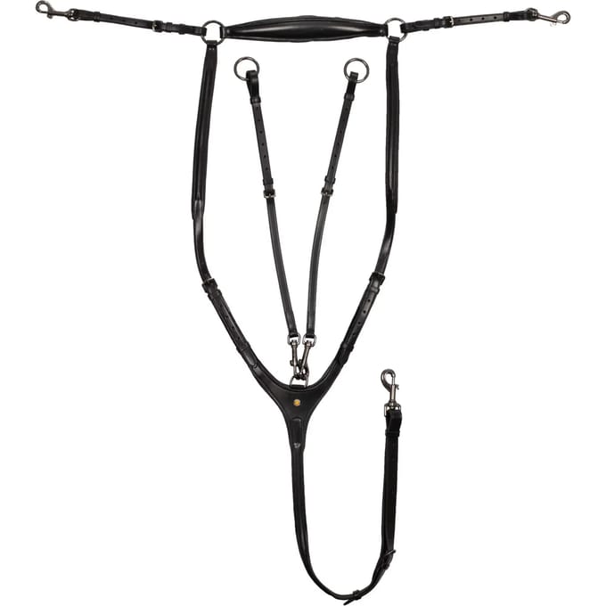 Afneembare leren martingale voor paarden Equestro
