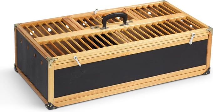 Natural Houten transport mand / opleermand 80x40x22CM