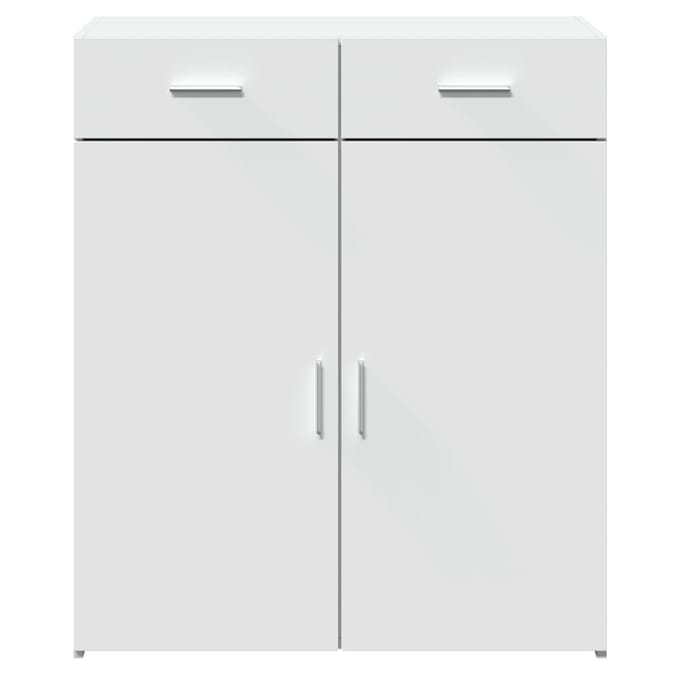 vidaXL - Dressoir - 80x42,5x93 - cm - bewerkt - hout - wit