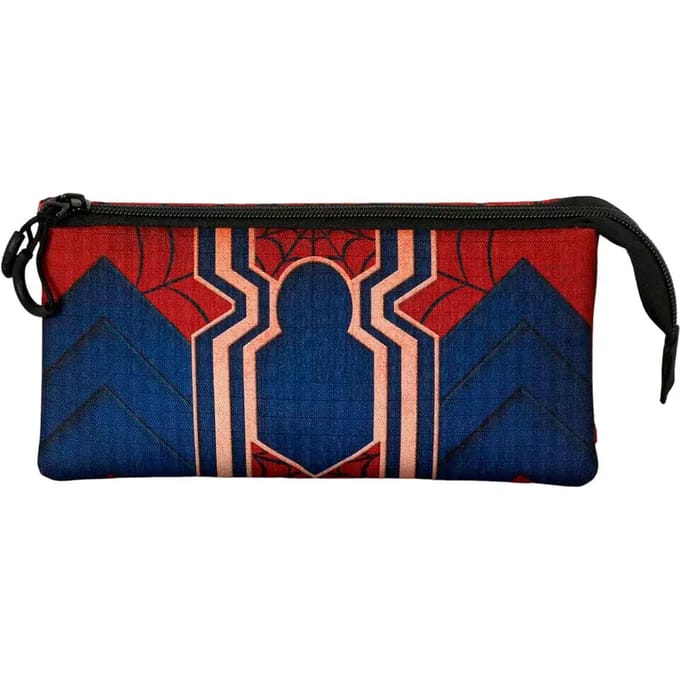 Karactermania - Marvel - Spiderman Drop-Triple Roletui - Potloden etui - Pennenetui - Rood