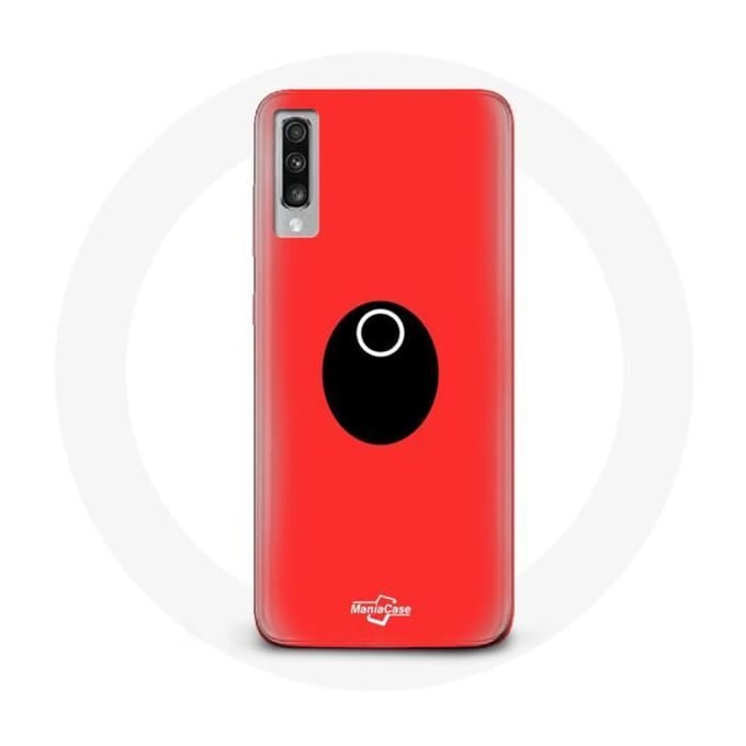 Coque pour Samsung Galaxy A50 Squid Game masque cercle