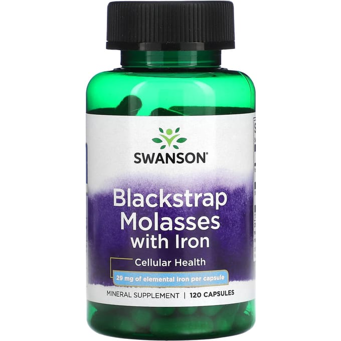 Blackstrip Melasse met IJzer, 120 Capsules