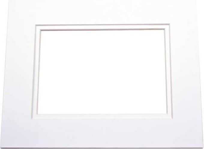 Passepartout Dubbeldik Super Wit/Super Wit 12,7x17,8cm (25 stuks)