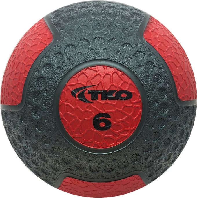 Medicijnbal - 6KG - grijs/rood | TKO Europe