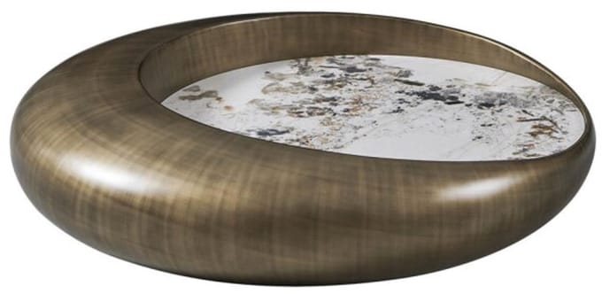 Tower Living Salontafel Castello keramiek 100 cm - Goud