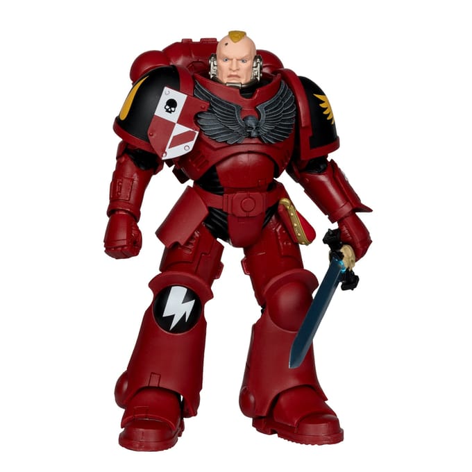McFarlane Warhammer 40k Wave 11 Primaris Space Marine Blood Angel Assault Intercessor Sergeant Action Figure (7 )