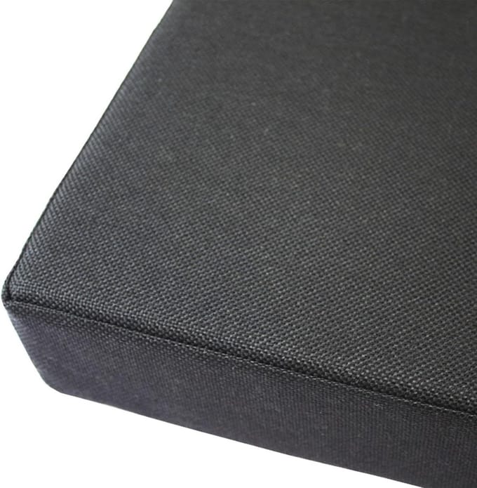 Bankkussen - Terraskussen Zitkussen - Buiten Zitten - Waterdicht Polyester - 100x50x5cm - Zwart