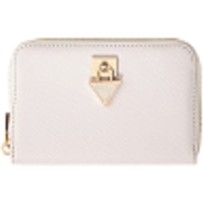 GUESS portemonnee Patsie SLG Zip Around Wallet Cream White crème