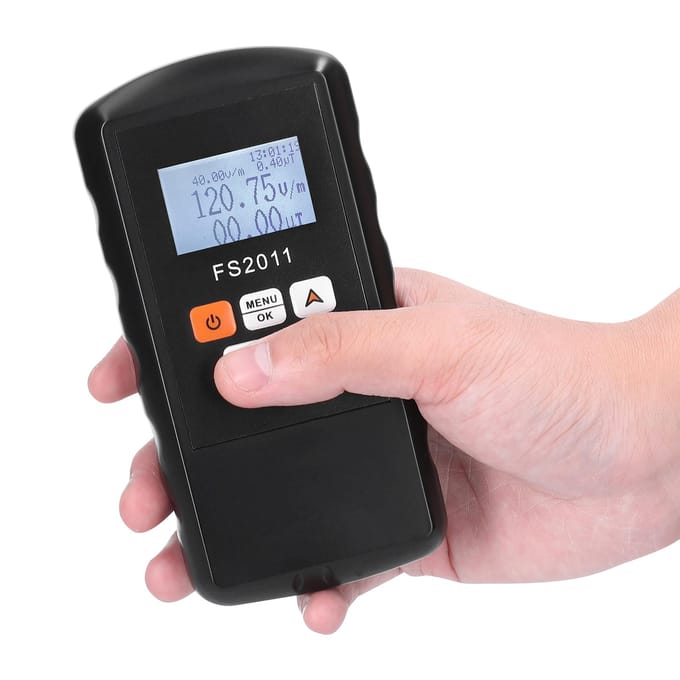 Draagbare Handheld 2in1 Nucleaire Straling Elektromagnetische Straling Detector Huishouden Laboratorium veelkleurig