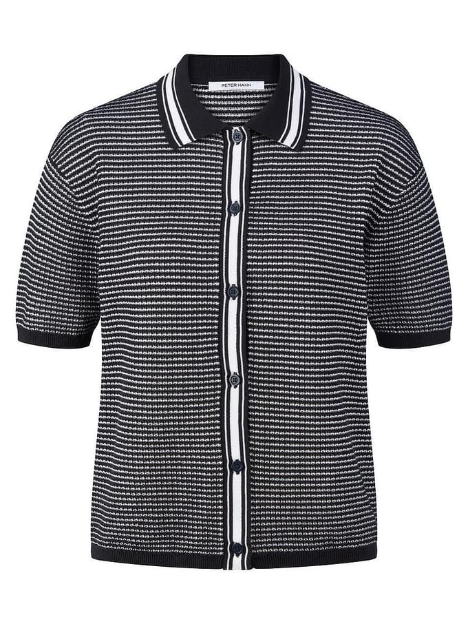 Vest polokraag Van Peter Hahn zwart