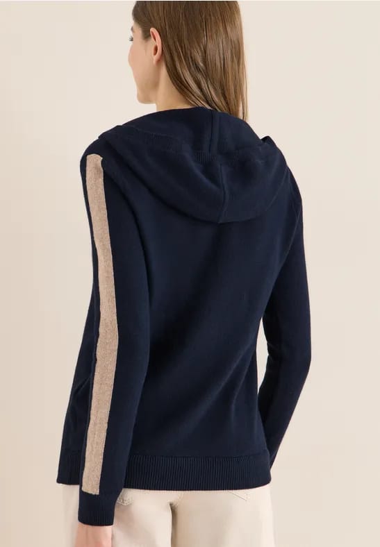 Hoodie met gallon strepen