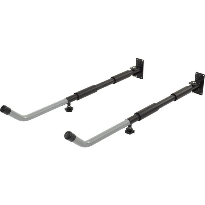 Surfplank Opbergrek met Intrekbare Lengte Wandmontage Displayrek voor Snowboards Kajaks Kano's gray